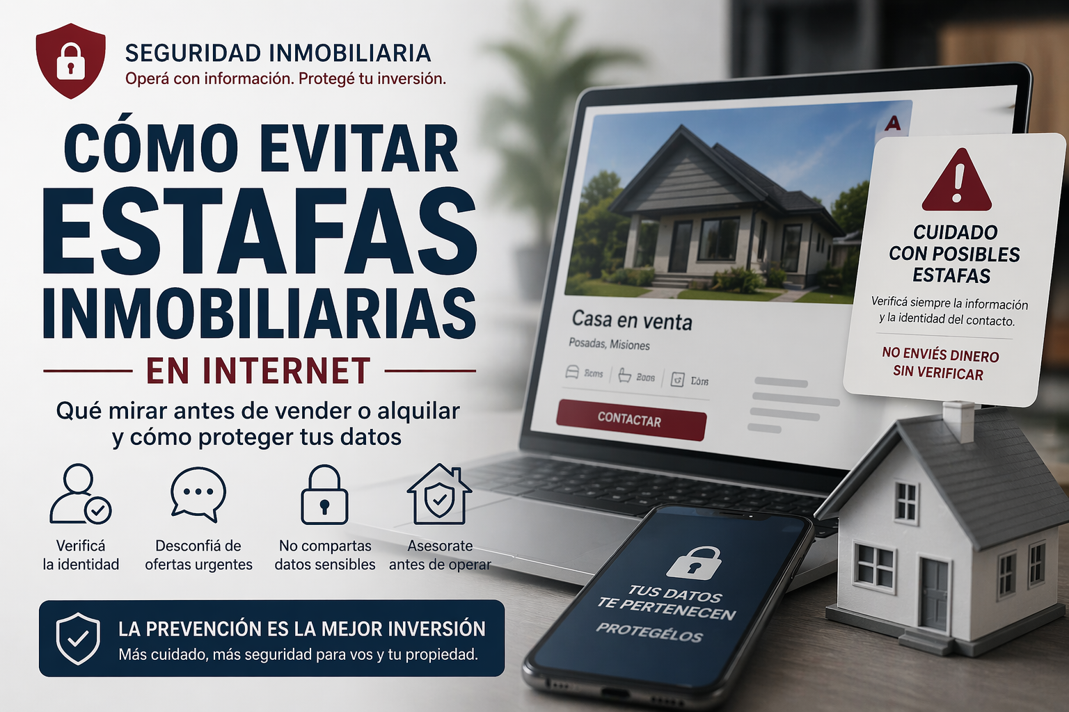 seguridad inmobiliaria y prevencion de estafas en Posadas Misiones